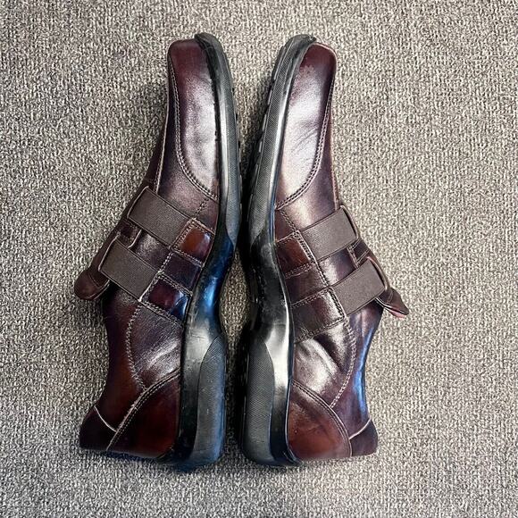 Aldo Brown Loafer Mens 11 Leather Square Toe Slip On Comfort Casual - Picture 8 of 10